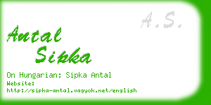 antal sipka business card